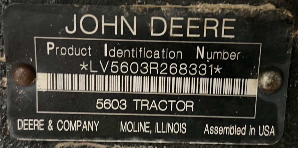 2007 JOHN DEERE 5603